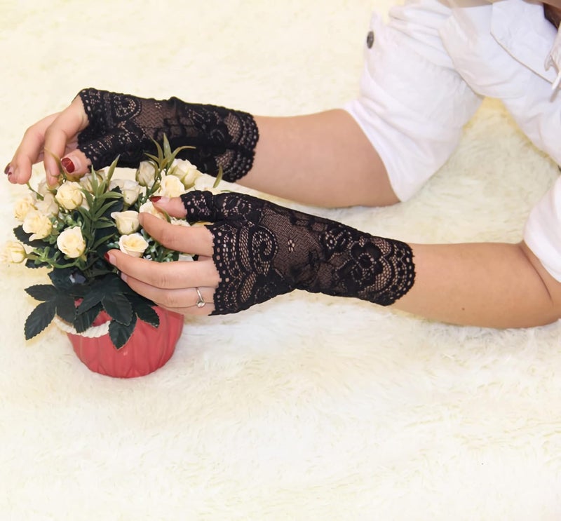 Papoopy Women Gloves for for Wedding, Tea Party, Cosplay, Costume - Image 5
